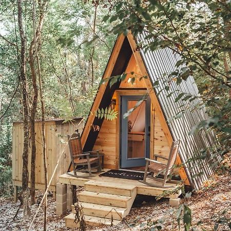 Blue Brambler Glamping A-Frame Apartment Rockbridge Exterior foto