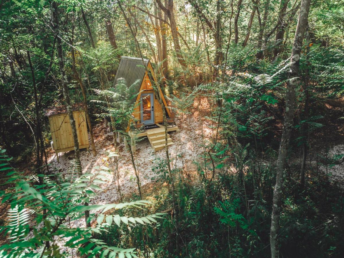 Blue Brambler Glamping A-Frame Apartment Rockbridge Exterior foto