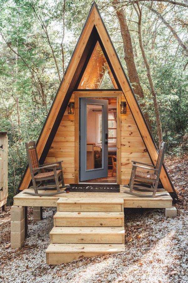 Blue Brambler Glamping A-Frame Apartment Rockbridge Exterior foto