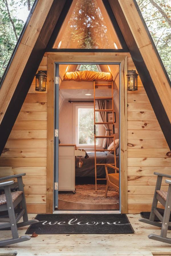 Blue Brambler Glamping A-Frame Apartment Rockbridge Exterior foto