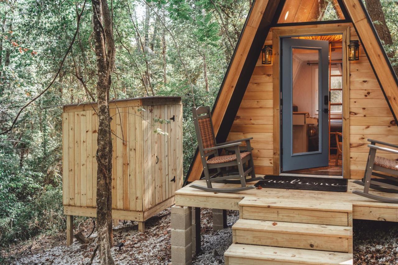 Blue Brambler Glamping A-Frame Apartment Rockbridge Exterior foto