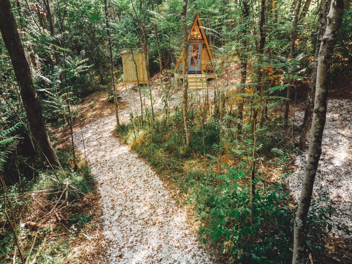 Blue Brambler Glamping A-Frame Apartment Rockbridge Exterior foto