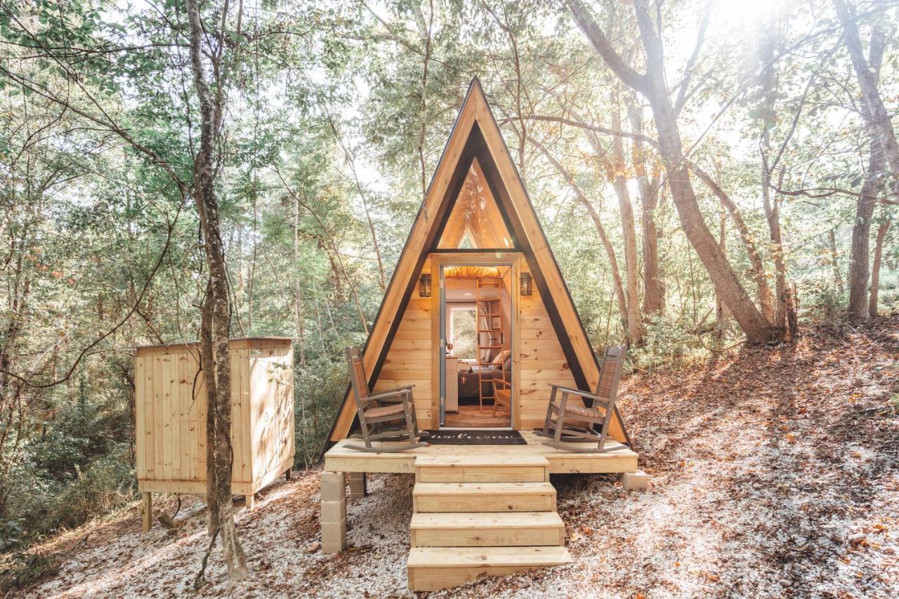 Blue Brambler Glamping A-Frame Apartment Rockbridge Exterior foto