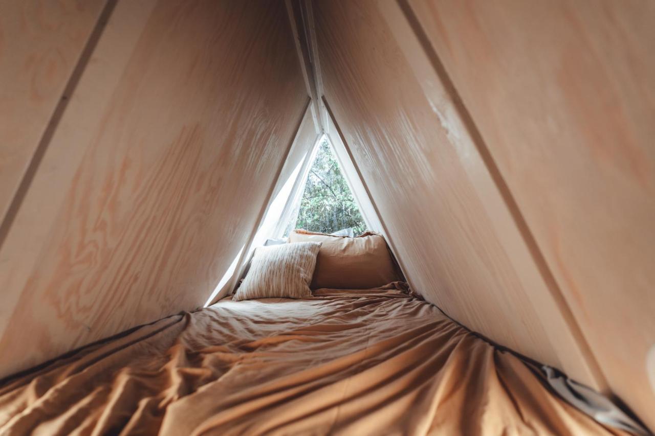 Blue Brambler Glamping A-Frame Apartment Rockbridge Exterior foto