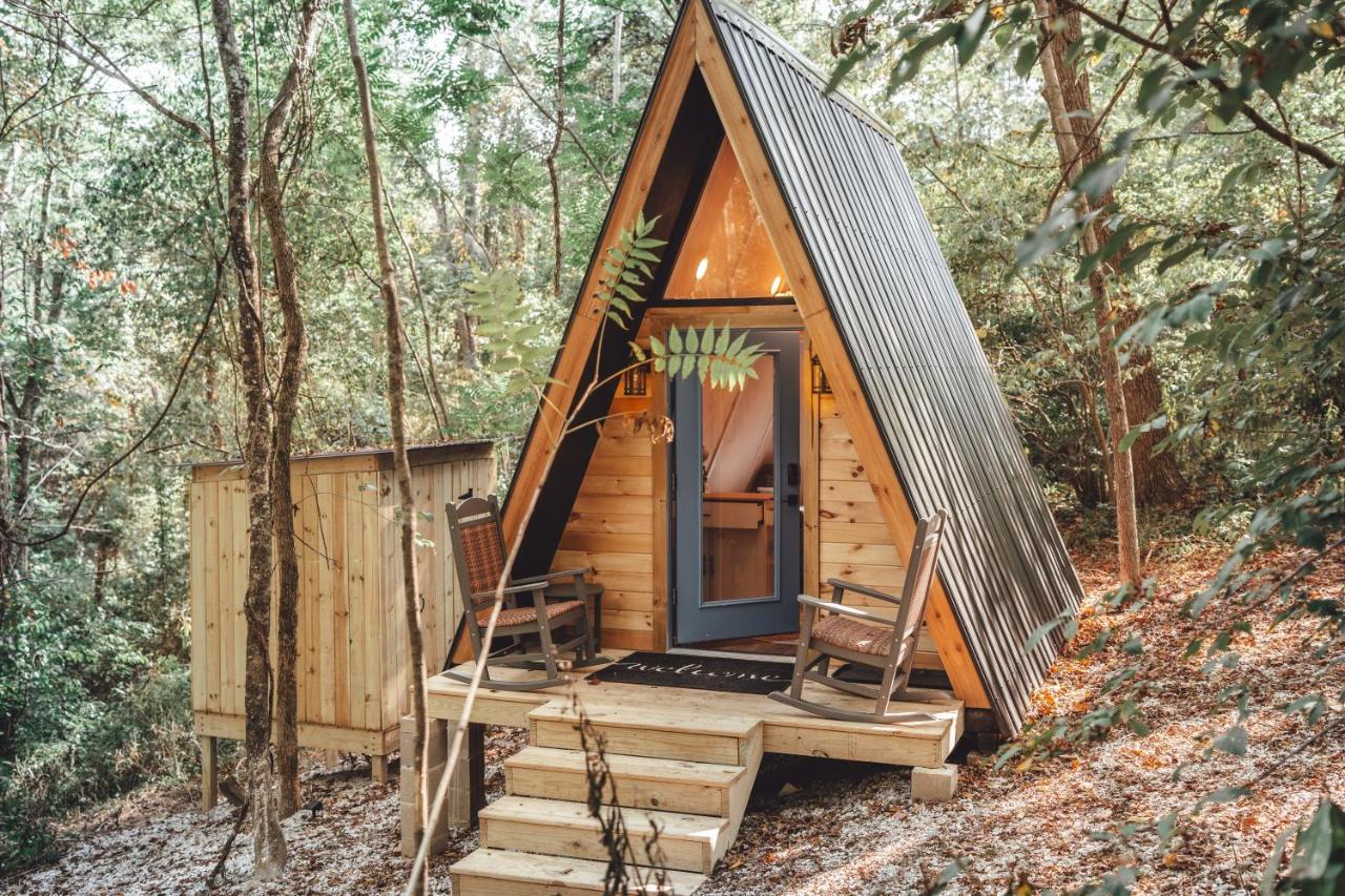 Blue Brambler Glamping A-Frame Apartment Rockbridge Exterior foto